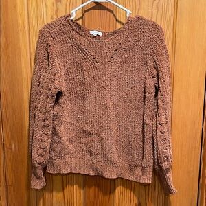 Maurices Cozy Rust Crew Neck Sweater